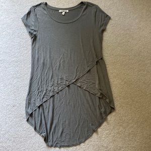 Express Green Short Sleeve Top Size S